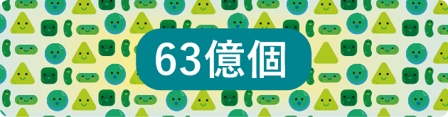 善玉菌 63億個