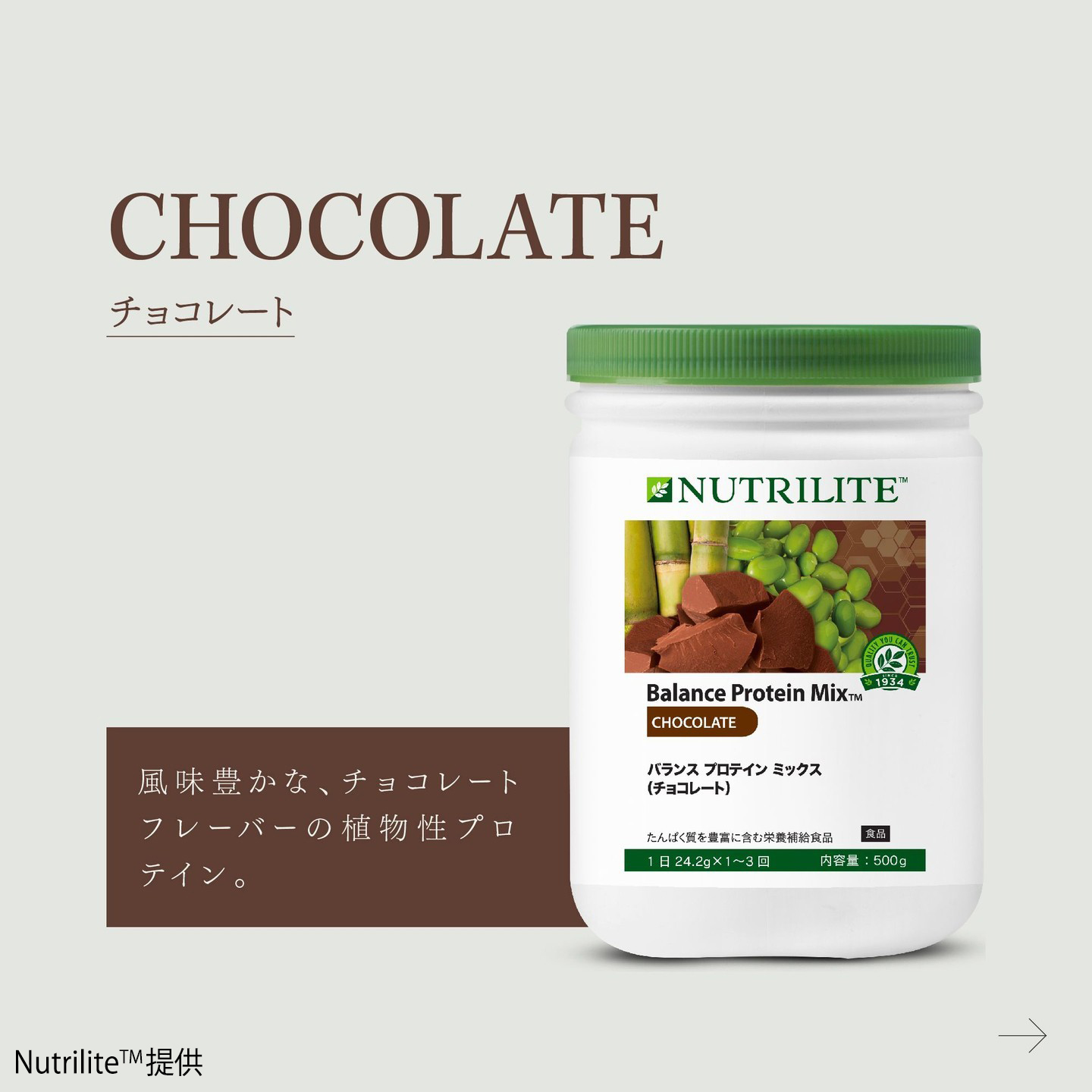 ニュートリライト バランス プロテイン ミックス™（チョコレート）
