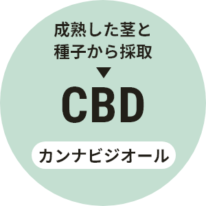 成熟した茎と種子から採取→CBD カンナビジオール