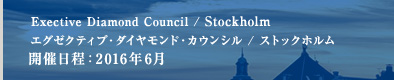 Exective Diamond Council / Stockholm  エグゼクティブ・ダイヤモンド・カウンシル  ストックホルム